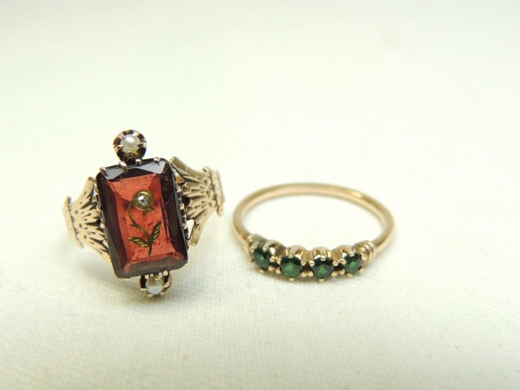 10K Gold Vintage Rings Group of 2 (1 of 2)