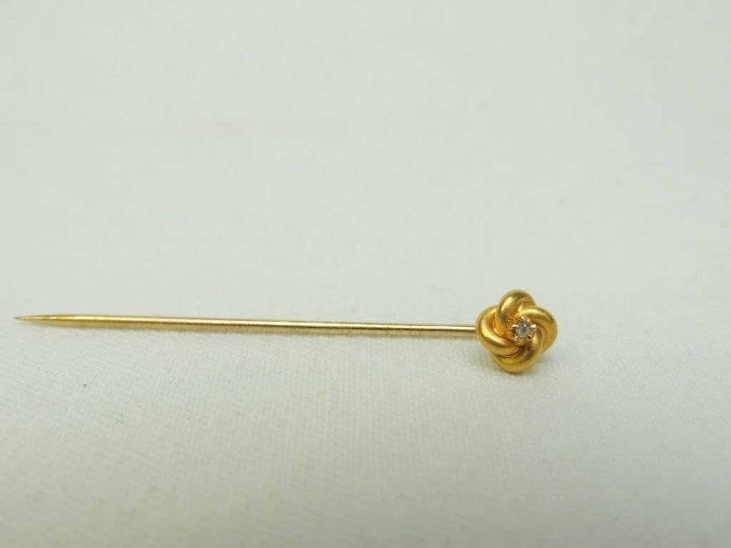 14K Diamond Stick Pin (1 of 2)