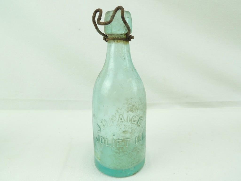 J.D. Paige Joliet Ill. Hutchinson Bottle (1 of 2)