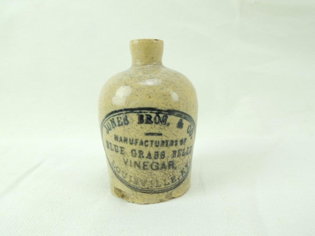 Jones Bros. Louieville Ky. Miniature Stoneware Jug (1 of 3)