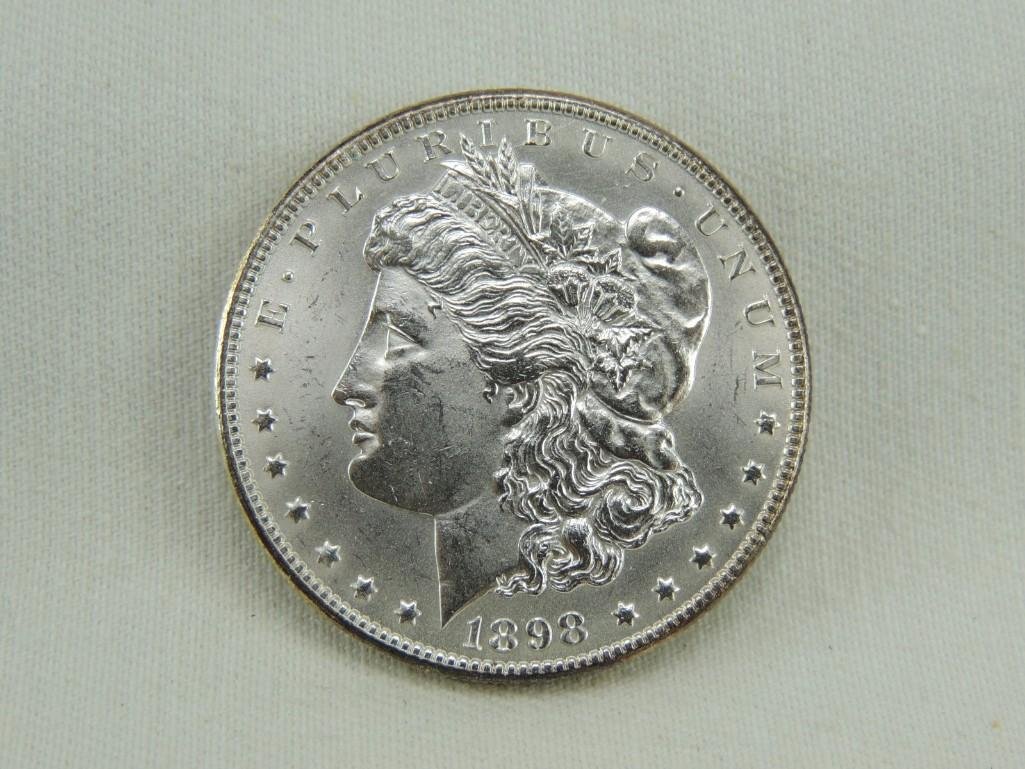 1898-O Morgan Silver Dollar BU (1 of 2)