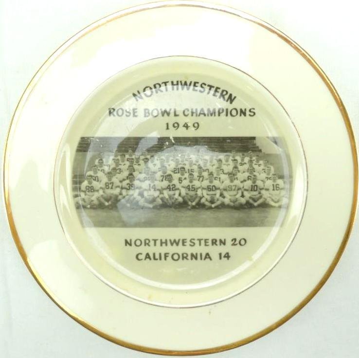 1949 Northwestern Rose Bowl Champions Team Photo Plate (1 of 4)