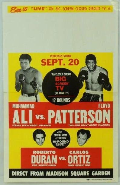 Muhammad Ali vs Floyd Patterson Boxing Poster (1 of 1)
