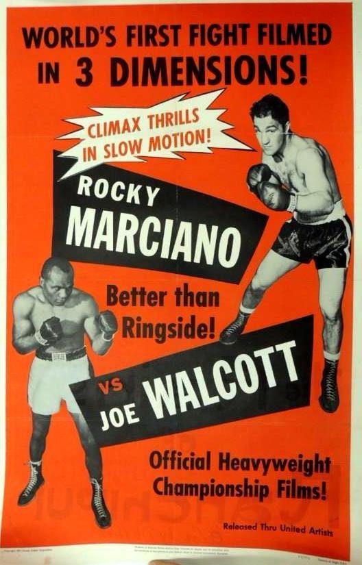 Rocky Marciano vs Joe Walcott Boxing Poster September (1 of 1)
