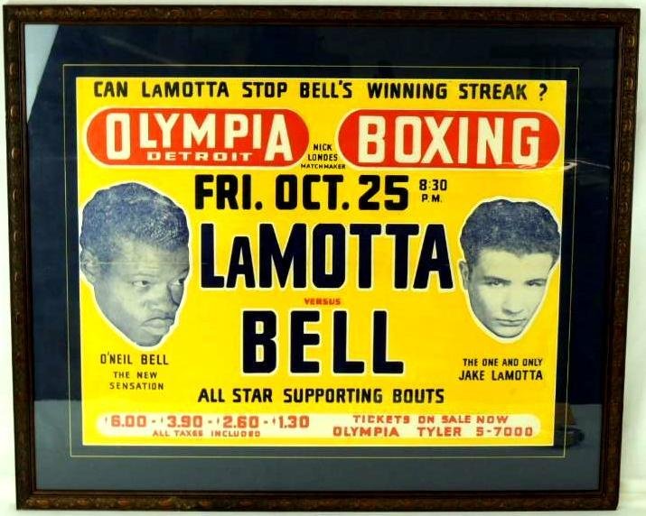 LaMotta vs Bell on Site Fight Poster Olympia Detroit (1 of 1)