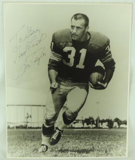 Jim Taylor Signed Cardboard Broadside Photo (1 of 1)