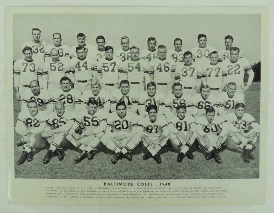 1948 Baltimore Colts Team Photo (1 of 1)