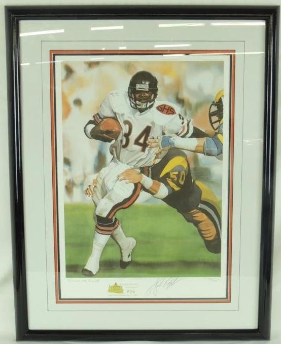 Walter "Sweetness" Payton Signed Limited Edition Print (1 of 3)