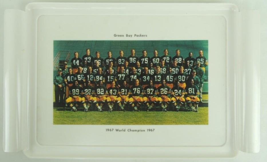 1967 World Champions Green Bay Packers Plastic Tray (1 of 1)