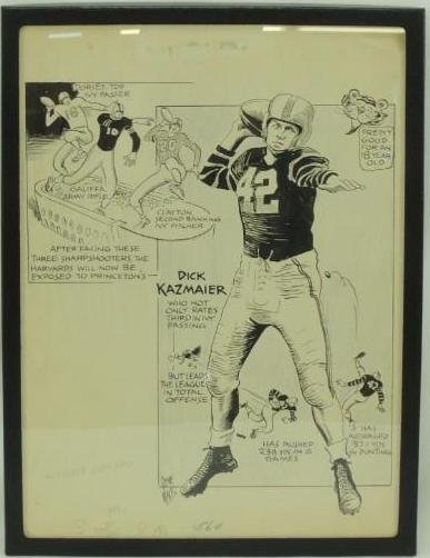 Gene Mack Drawing of Dick Kazmaier (1 of 1)