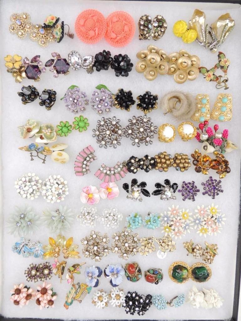 Vintage Costume Earrings Lot (1 of 1)