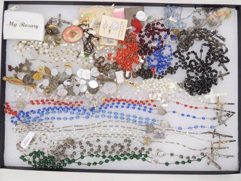 Vintage Religious Jewelry & Rosary Lot (1 of 1)