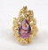 14k Gold Amethyst Cocktail Ring