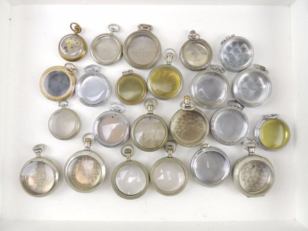 Group of 23 Open Face Pocket Watch Cases (1 of 2)