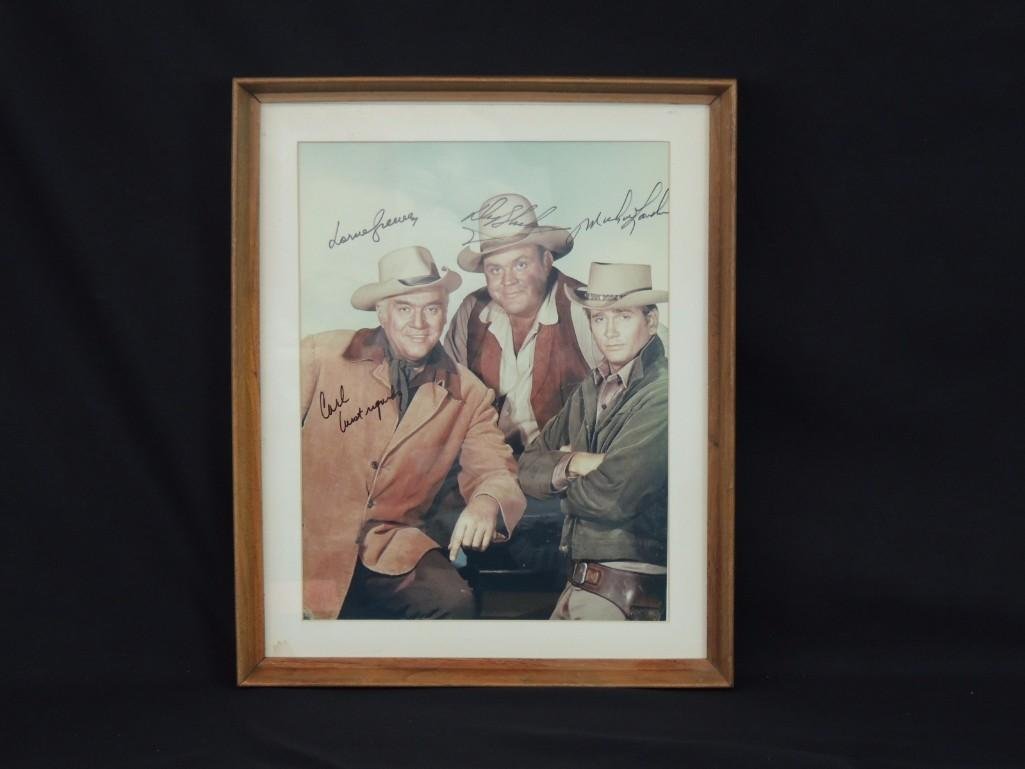 Bonanza Actors Framed Signed Color Photo (1 of 4)