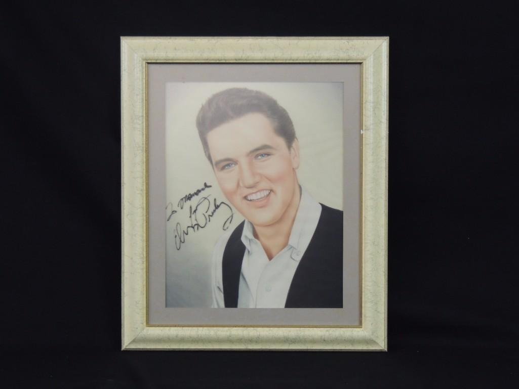 Elvis Presley Framed Signed Drawing (1 of 2)