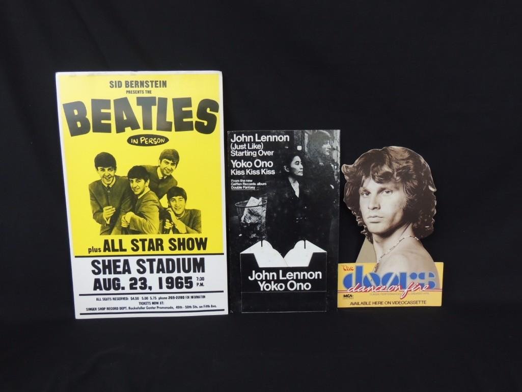 Beatles and Doors Poster and Standee Group of 3 (1 of 1)
