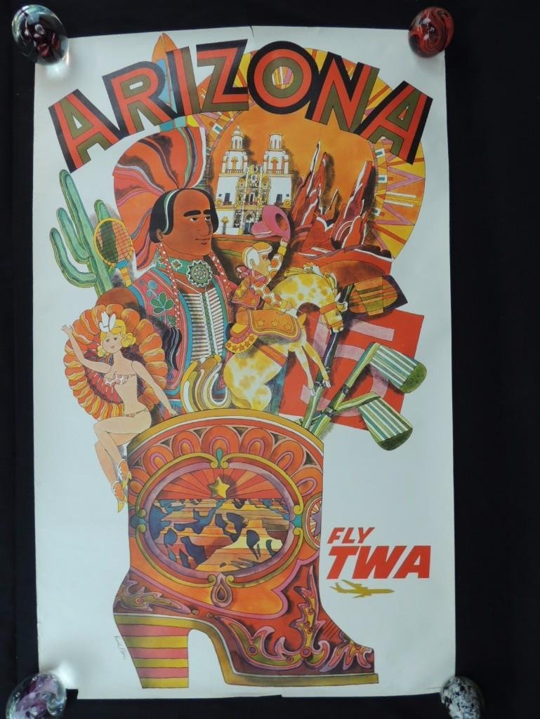 Vintage David Klein Fly TWA Arizona Vintage Travel (1 of 7)