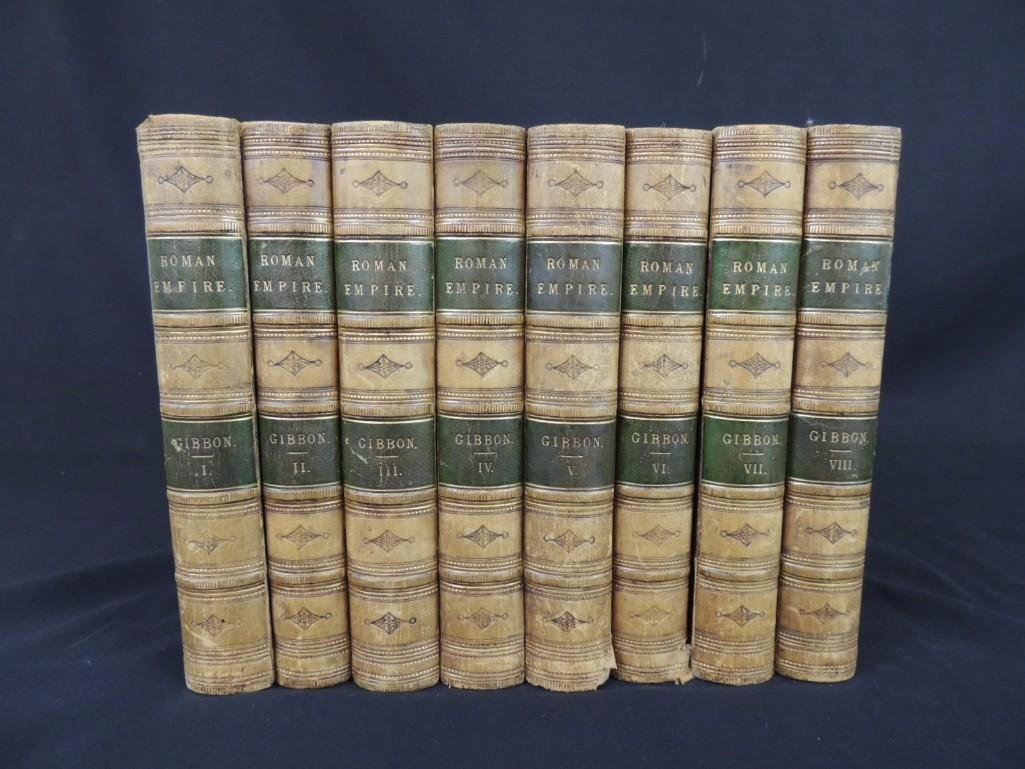 1848 The History of the Decline and Fall of the Roman: 8 Volume Series, From the Collection of Charles Waterman Armour