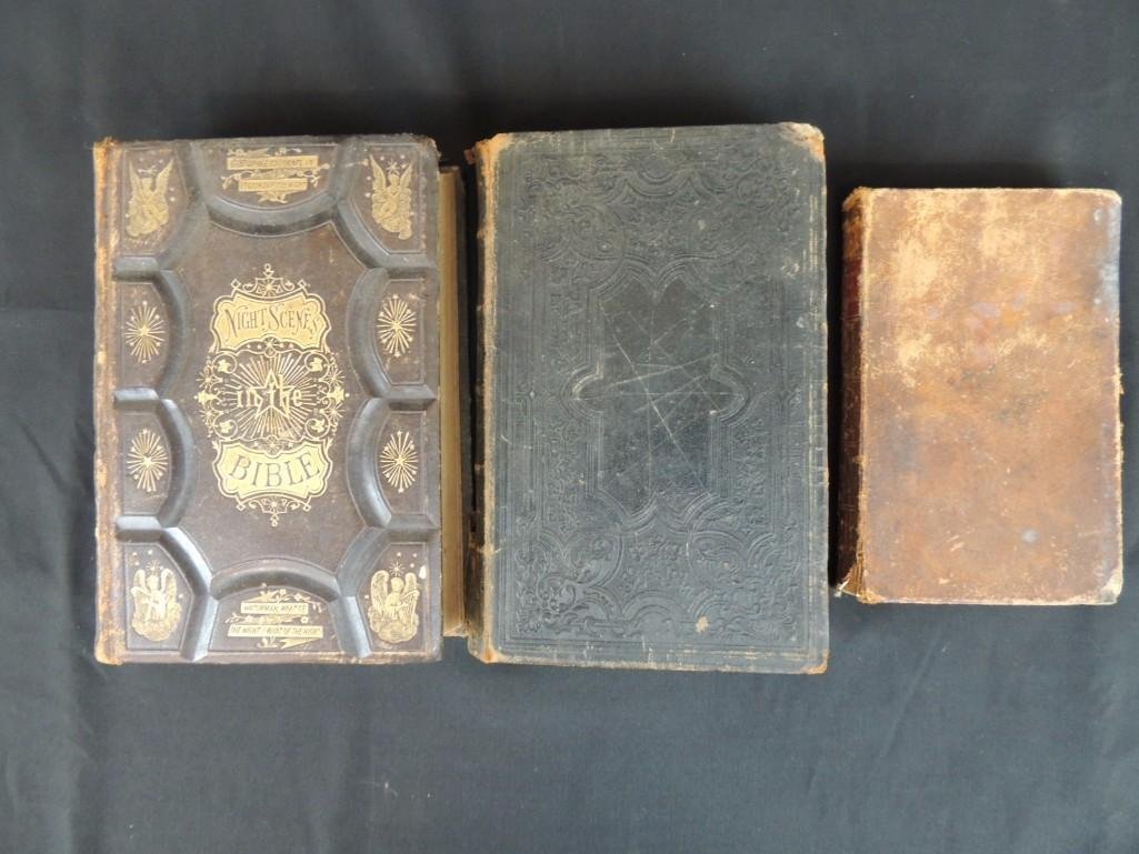 Group of 3 Religious Books Circa 1860's (1 of 7)