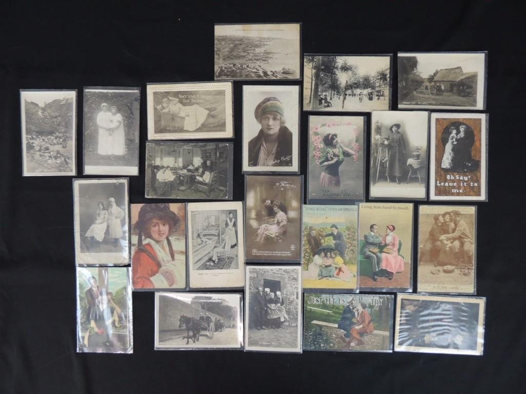 Group of 23 Women, Men, and Couples Postcards (1 of 6)