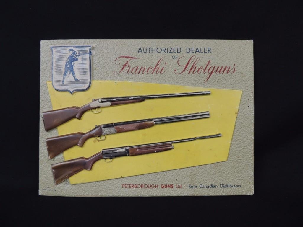 Franchi Shotguns Advertising Cardboard and Plastic (1 of 1)