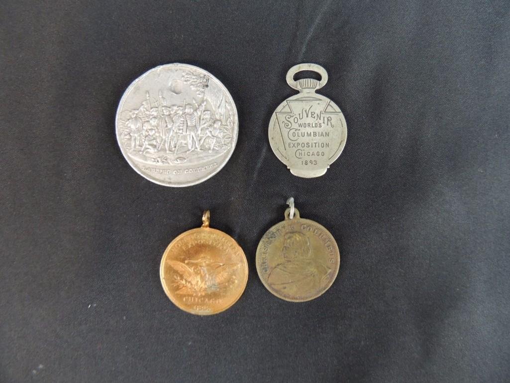 Group of 4 World's Columbian Exposition Souvenir Coins (1 of 7)