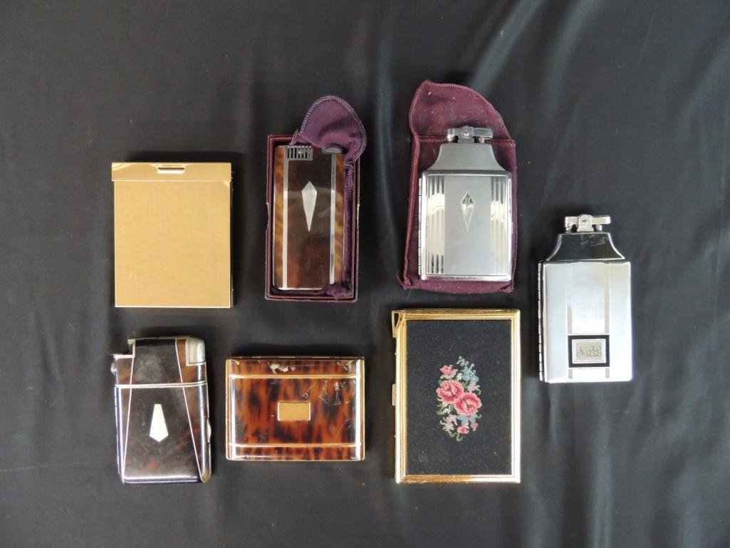 Group of 7 Vintage Cigarette Cases and Lighters (1 of 3)