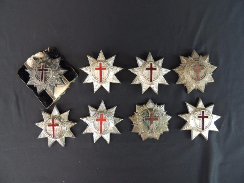 Group of 8 Masonic Cross Medals (1 of 3)