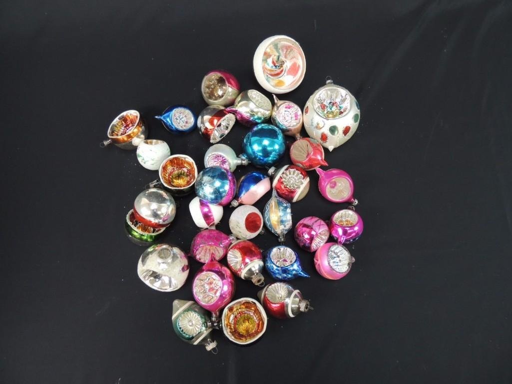 Group of Vintage Reflector Mercury Glass Christmas (1 of 2)