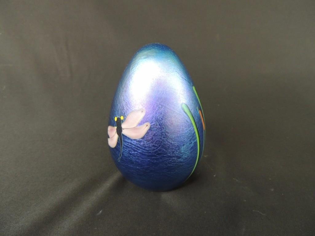 Orient & Flume Dragonfly and Cattail Paperweight: 2 1/2"x4"