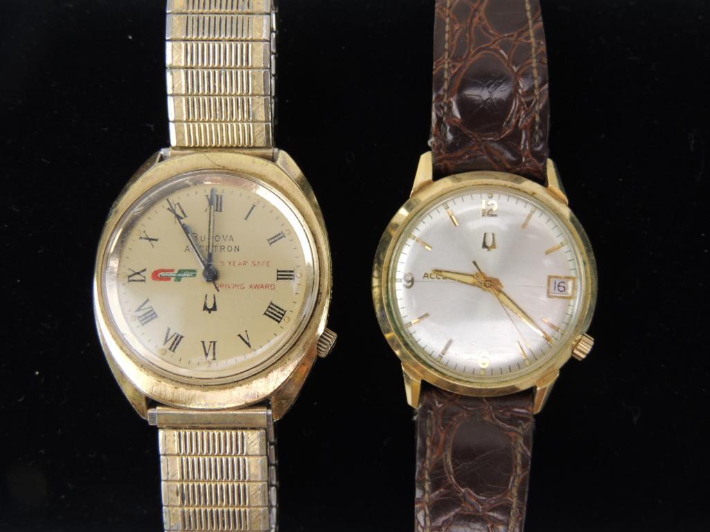 Bulova Accutron Award Watches Lot of 2: Not running, for parts & repair