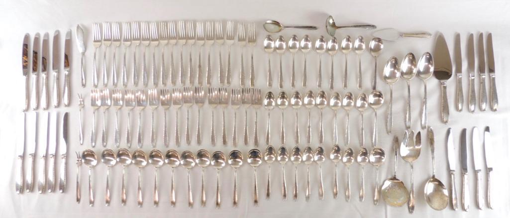 Large Alvin Sterling Silver Flatware Serving Set (1 of 7)