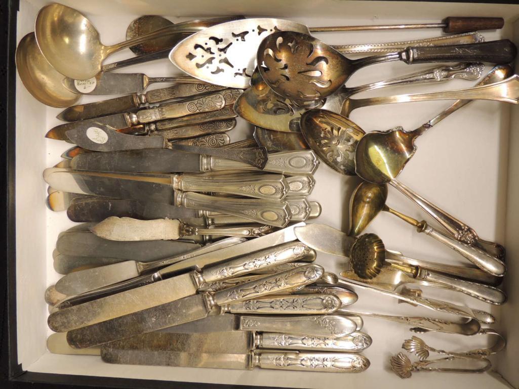 Lot of Silver Plated Flatware & Serving Pieces (1 of 4)