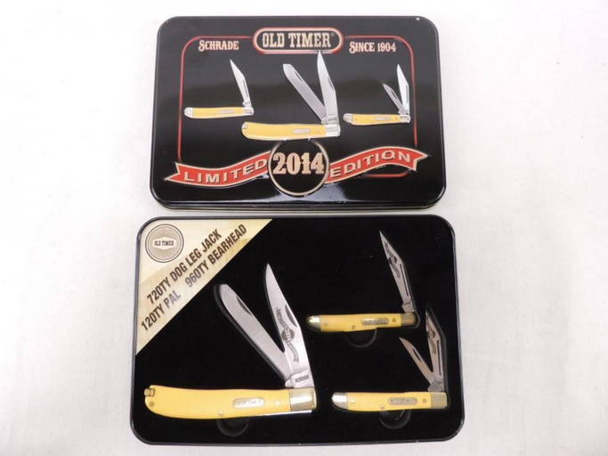 Limited Edition 2014 Schrade Old Timer Pocket Knife Set