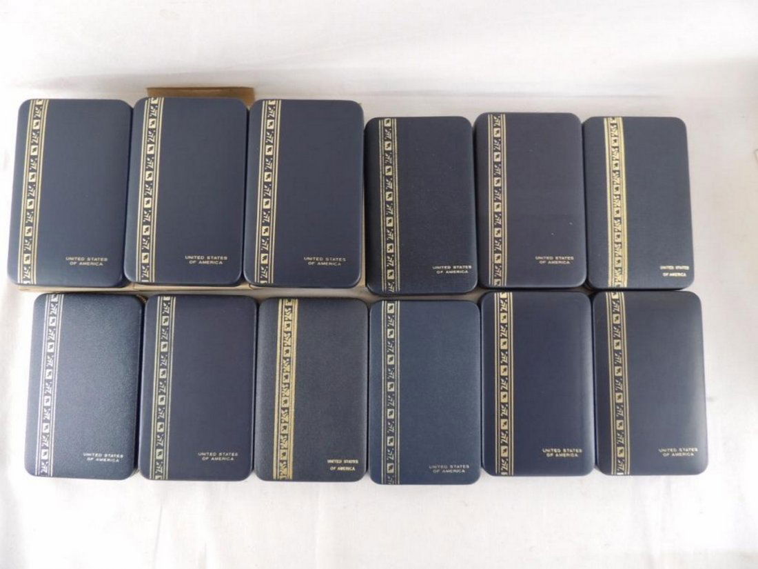 Group of 12 U.S. Medal Presentation Cases (1 of 1)