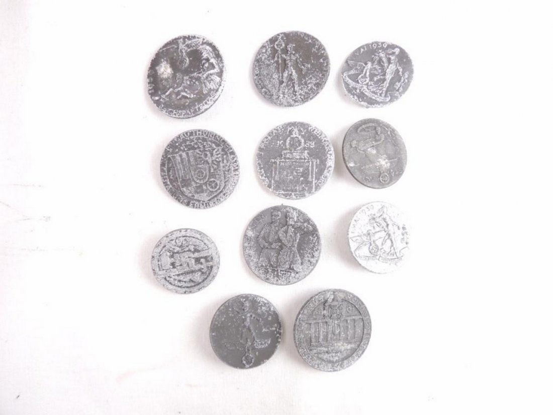 Group of 11 WW2 German Tinnies (1 of 1)