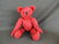 Vintage Red Teddy Bear with Growler