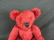 Vintage Red Teddy Bear with Growler - 2
