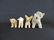 Group of 4 Antique Steiff Animals Featuring Dogs, Lamb,