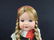 Antique 16" Doll with Red and Black clothes - 2