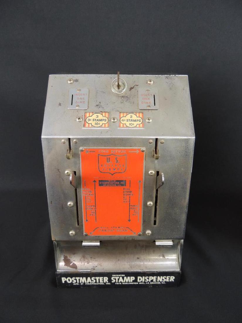 Antique Postmaster 10 Cents Stamp Dispenser with (1 of 7)