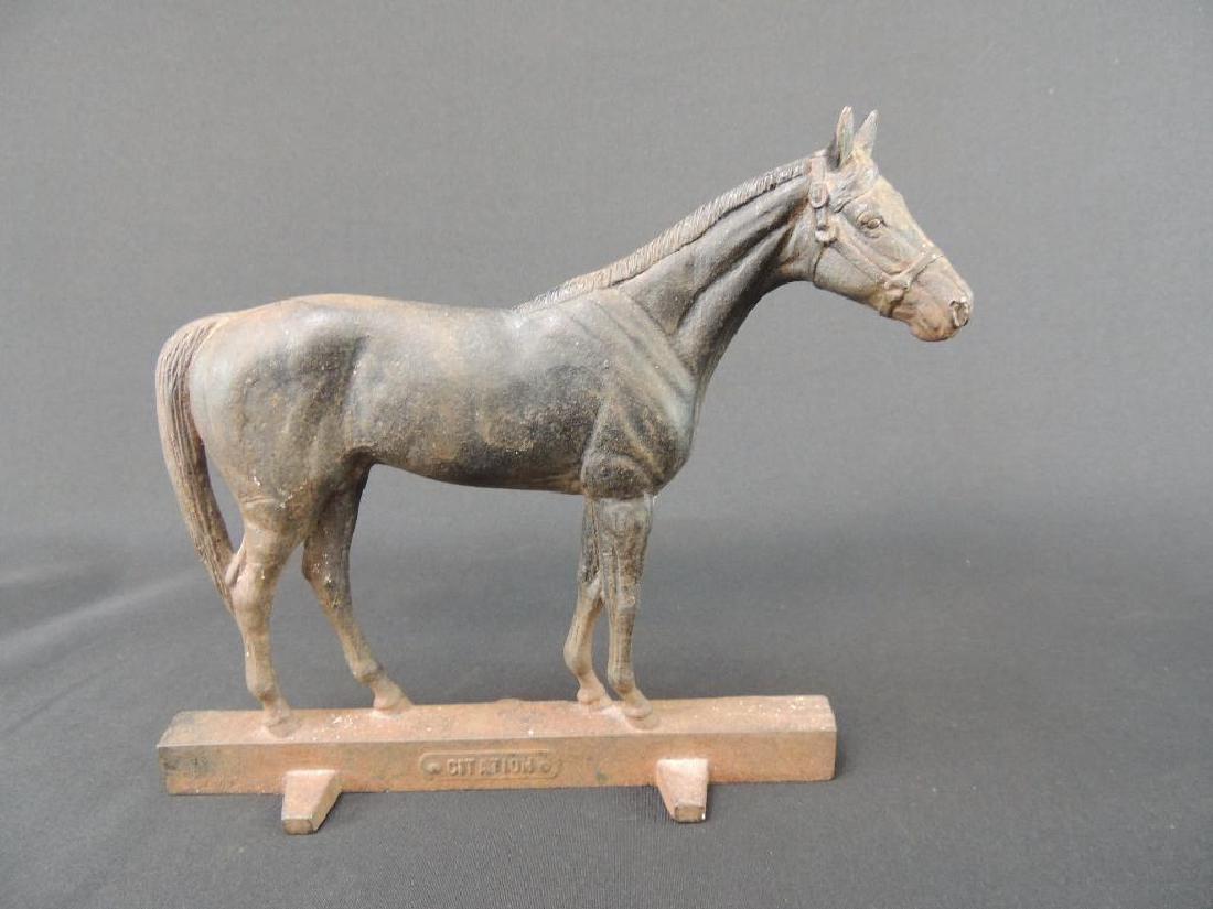 Antique Cast Iron Citation Horse Doorstop Jan 01 17 Matthew Bullock Auctioneers In Il