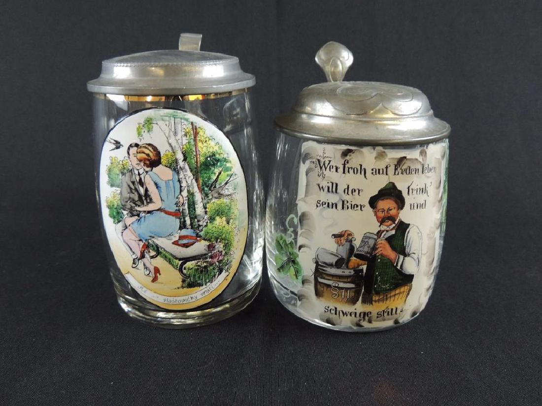 Pair of German Crystal Steins 0.5L (1 of 7)