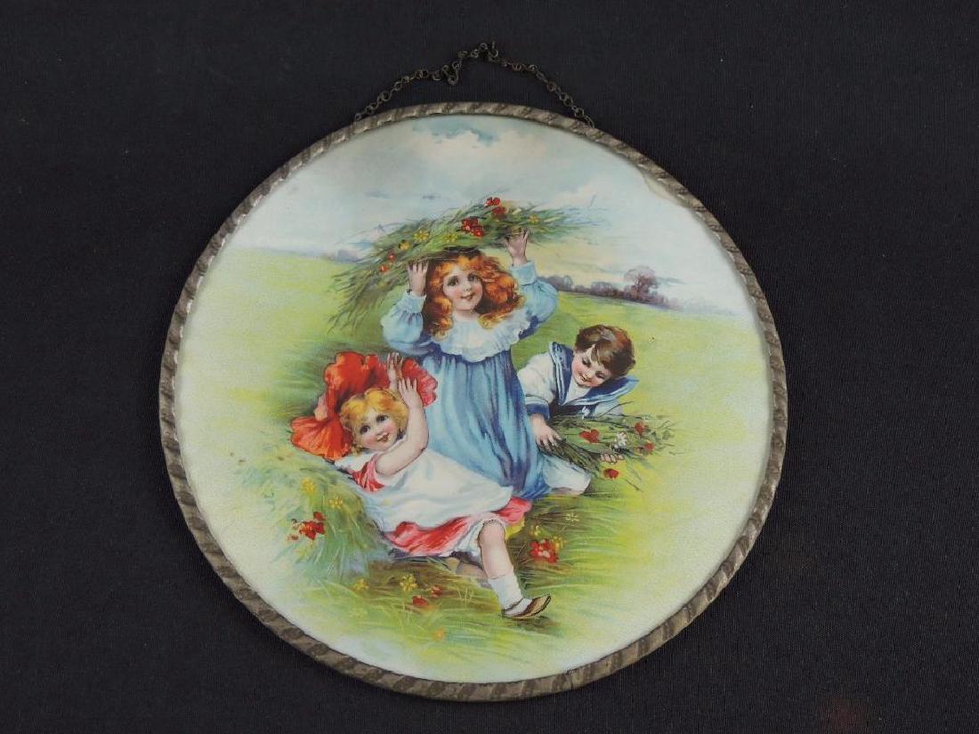 Antique Chimney Flue Cover Children (1 of 2)