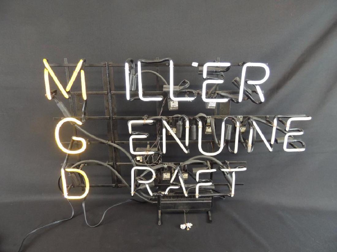 Miller Genuine Draft Flashing Neon Sign (1 of 4)