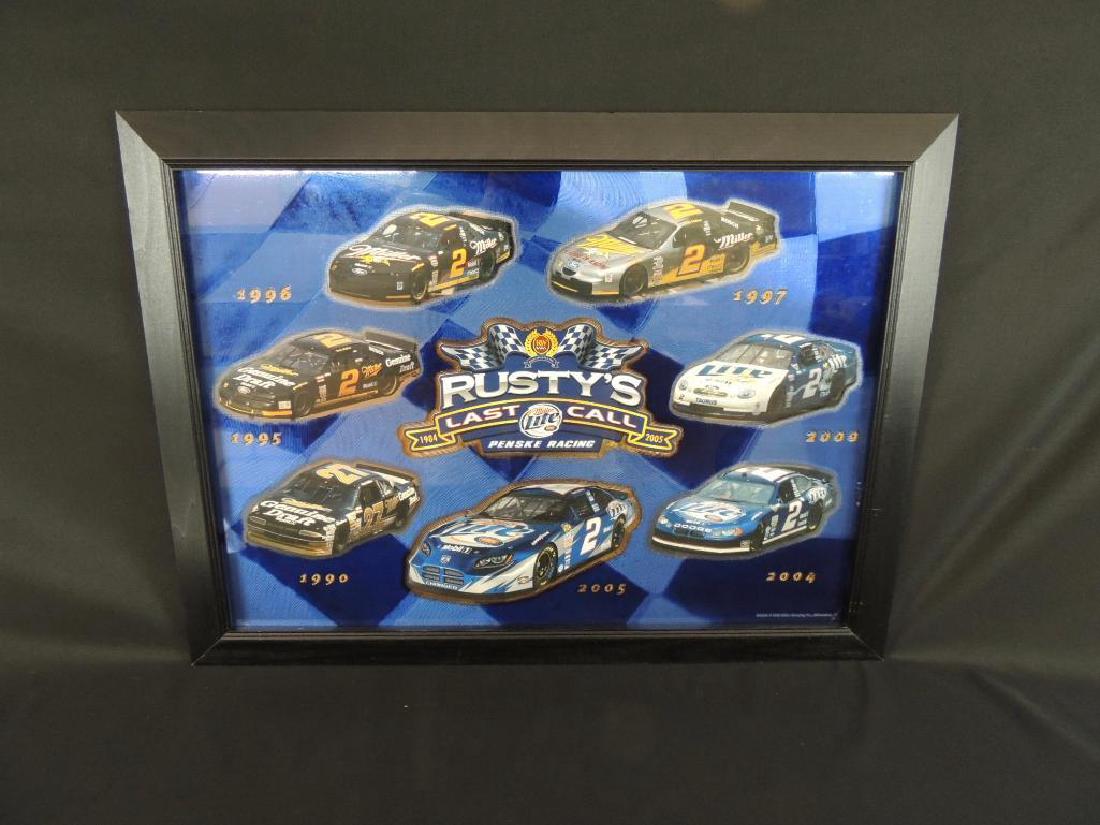 Rusty's Last Call 1984-2005 Miller Lite Framed Mirror (1 of 1)