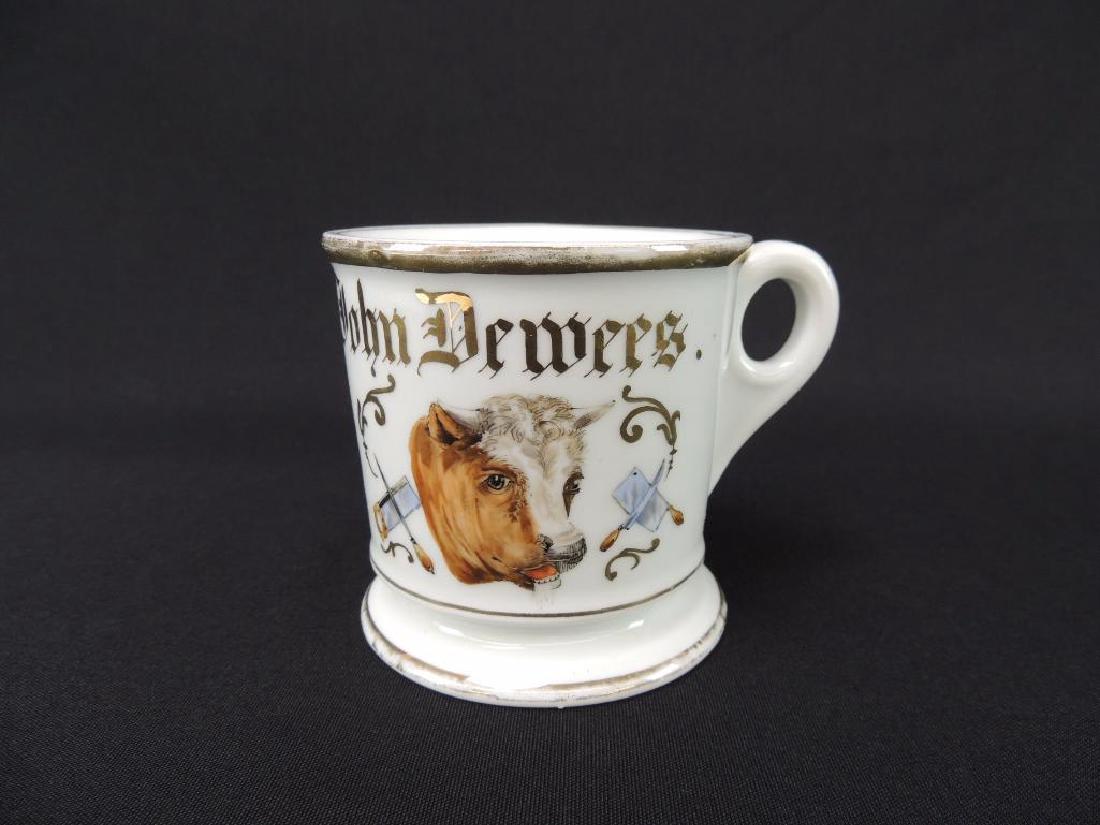 Antique Occupational Shaving Mug, Butcher (1 of 3)