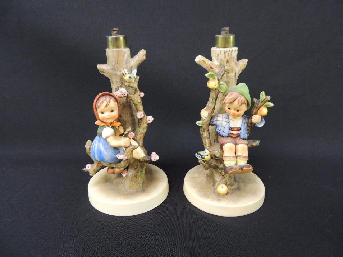 Group of 2 Hummel Lamp Bases: 8"