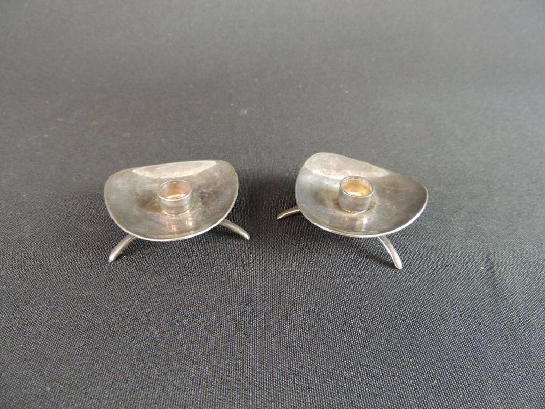 Cohr Denmark Sterling Silver Candle Holders: 60 Total Grams